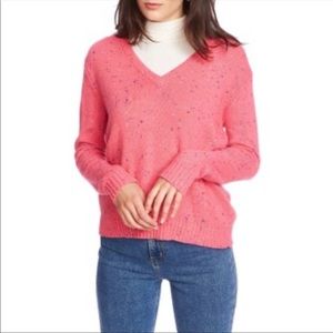 Court & Rowe Nep Flecked Speckled Pink Knit Sweater Size XXL